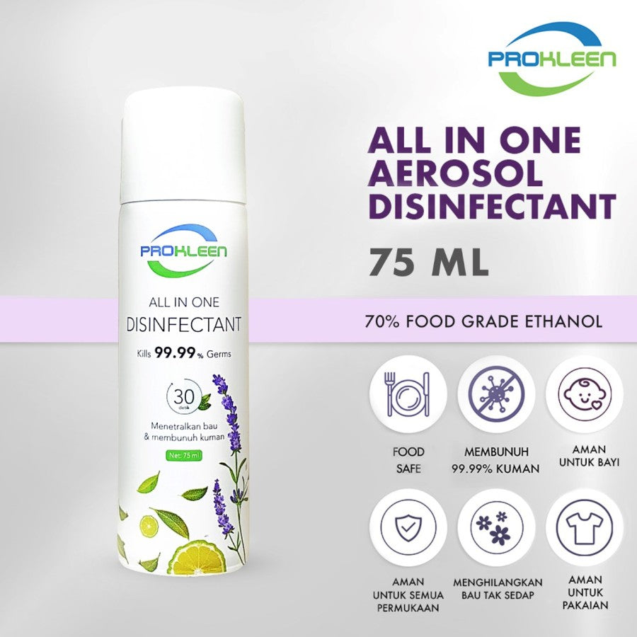 All in One Air Disinfectant Spray PREMIUM Aerosol Food Grade Prokleen