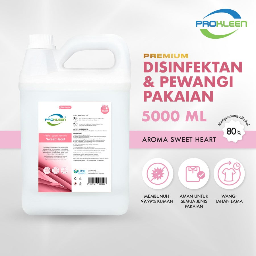 Fabric Spray Antibacterial Parfum Laundry Grade A PREMIUM 5L