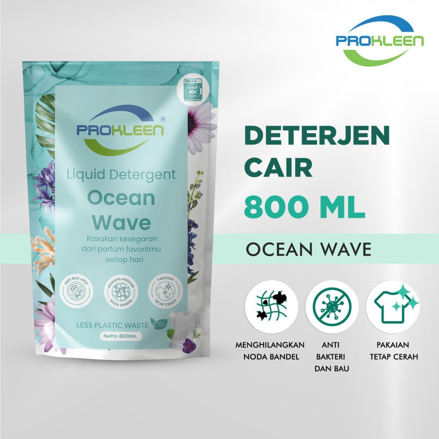 Deterjen Cair PREMIUM Laundry Liquid Detergent PROKLEEN 800mL REFILL