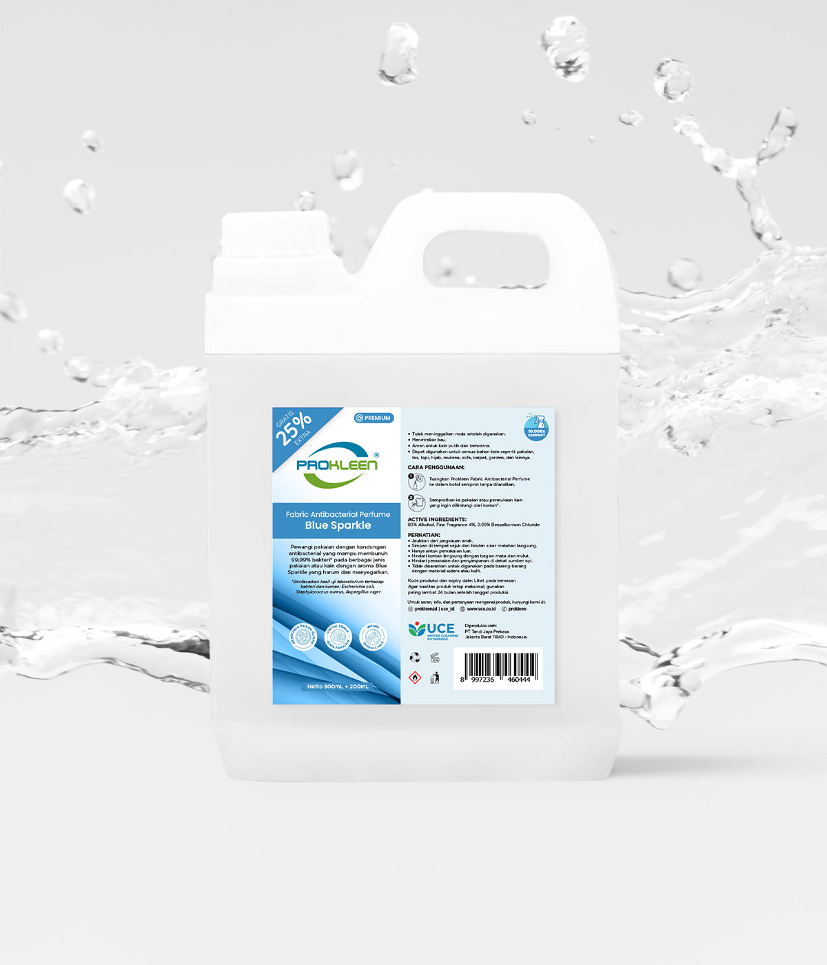 Fabric Spray Antibacterial Parfum Laundry PREMIUM PROKLEEN 800mL +25%