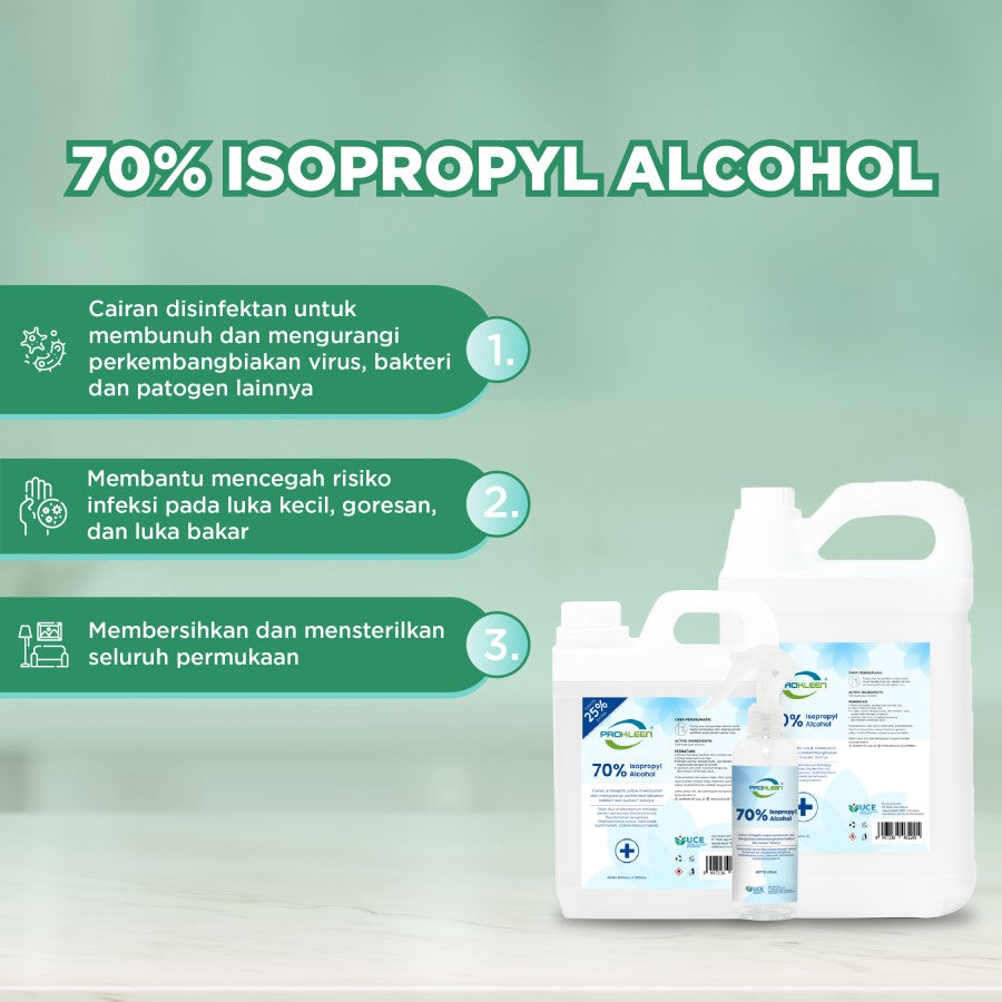 70% Isopropyl Alkohol Antiseptik Sanitizer Disinfectant Spray 250mL