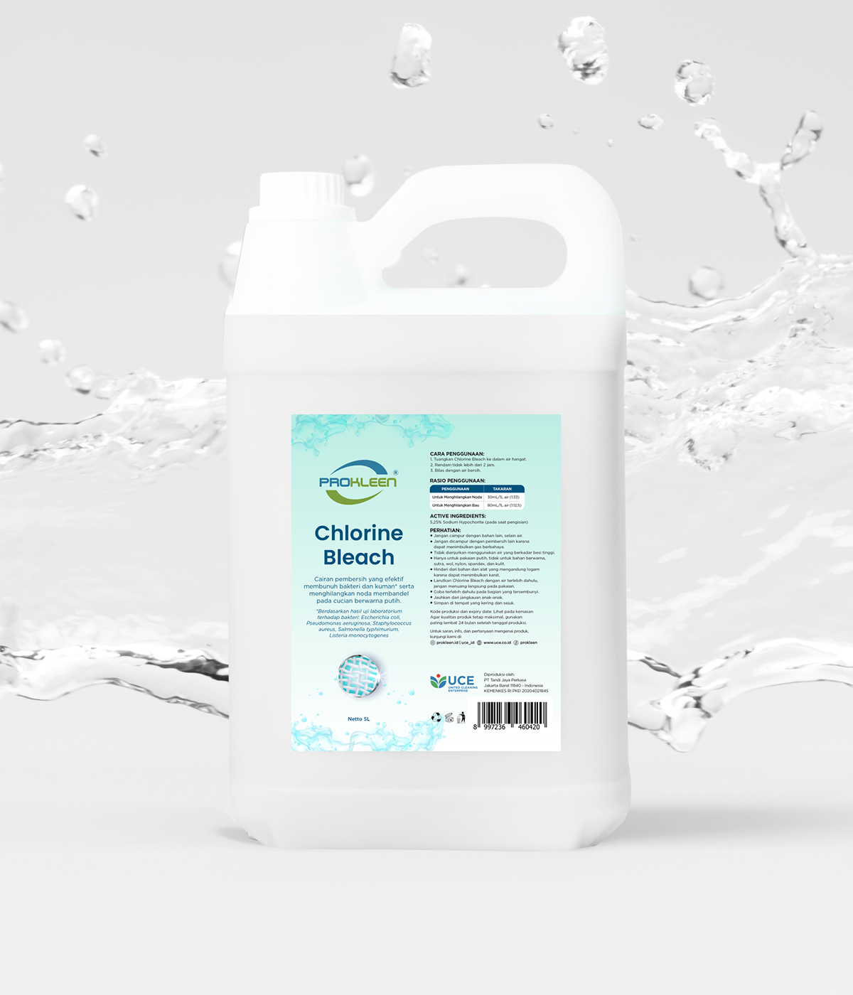 Pemutih Noda Pakaian Disinfectant PREMIUM PROKLEEN 5L